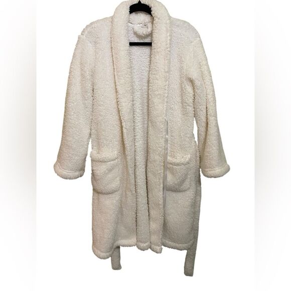 Pottery Barn Robe Teddy Bear White Soft Plush Ultimate Very Oversized Fit SZ SM - Picture 6 of 13